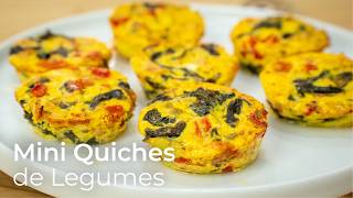 Mini Quiches de Legumes Leves e Deliciosas | Receita Rápida e Fácil!