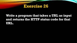 #26 Exercise - Get HTTP Status Code From a URL Using Request Module. #python #programming