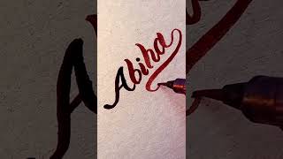 Abiha #name #myname#viral #calligraphy#handwriting #trending #viralshorts #ytshorts #cursive #asmr