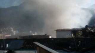 Nube Toxica en Incendio del Restaurant Patio Viejo 2/4