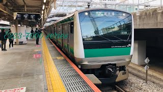 E233系7000番台 124編成 各駅停車新木場行き 大崎駅発車