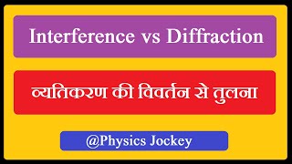 Interference vs Diffraction | व्यतिकरण और विवर्तन | BSc 3rd Sem | Physics