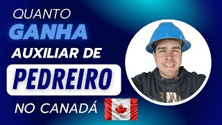 Quanto ganha uma ajudante de pedreiro no Canadá?🇨🇦🚀#canada #toronto #vivernocanada