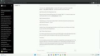 Excute a python script in a Google Sheet file