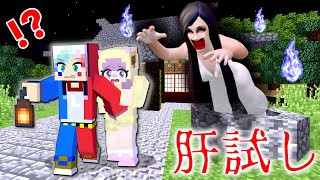 【絶体絶命😨】肝試し中に幽霊に遭遇してしまうマインクラフト【マイクラ Minecraft】ぽっぴんず