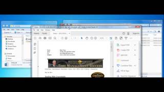 Batch Convert PST to PDF file with message attachments with Batch Document Converter Pro