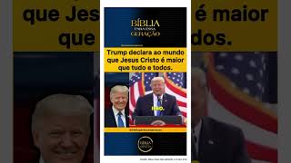 Veja o que Trump disse! “Jesus Cristo é maior que tudo e todos”