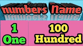 Numbers,Write Number Names 1 to 100 / 1 to100 Number with Spelling / 1 to 100 counting /Numbers Name