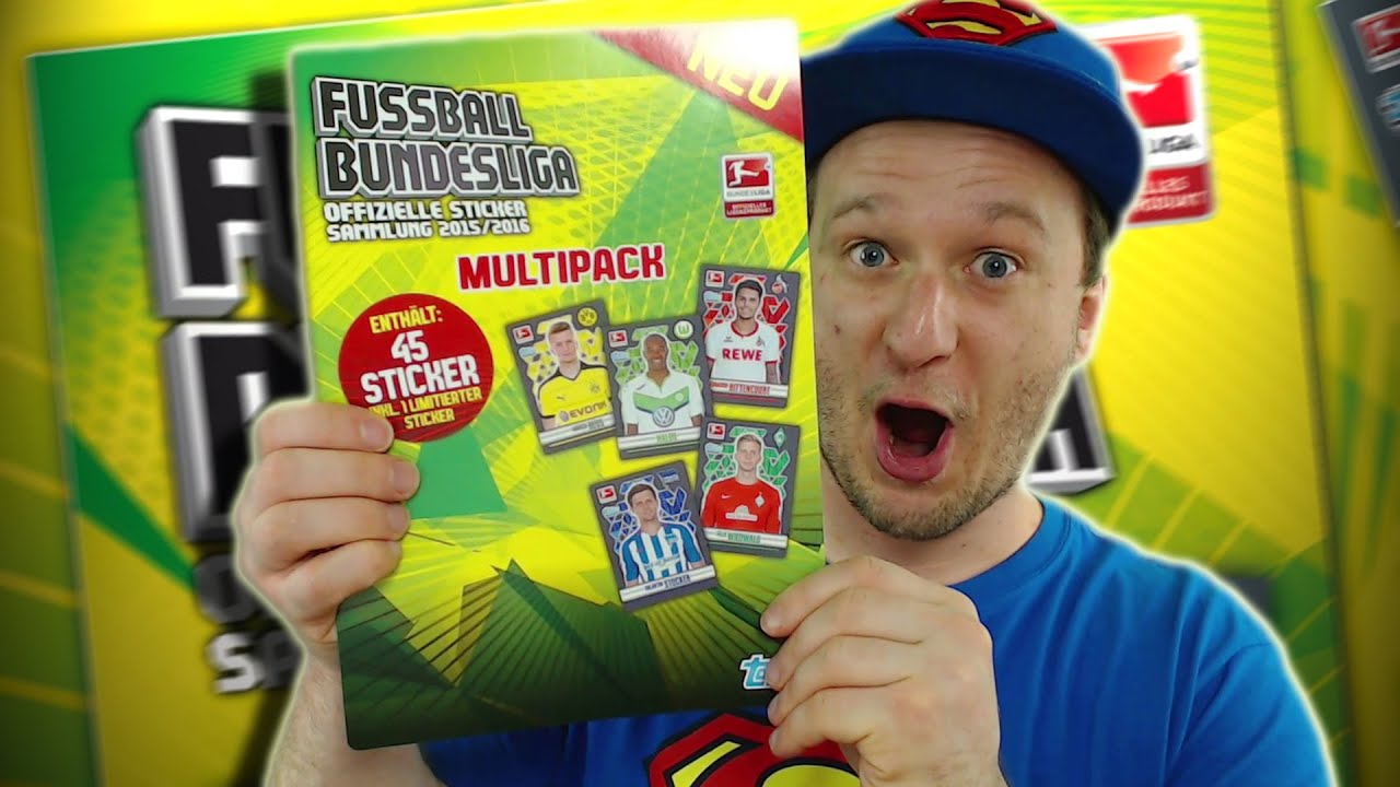 Bundesliga Sticker 2015/2016 MULTIPACK Unboxing - YouTube