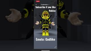 Roblox Emote Godlike #roblox #robloxemote #robloxshorts2023