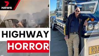 Beloved truck driver Neville Mugridge killed in Eyre Highway crash inferno | 7 News Australia