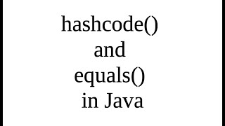hashcode() and equals() in Java - Java'da hashcode() ve equals() methodları