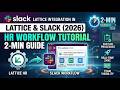 Lattice Integration in Slack 2026 HR Workflow Tutorial 2 Min