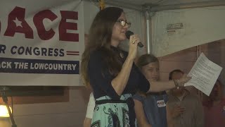 Nancy Mace address supporters