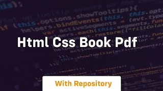 Html css book pdf