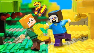 Minecraft but Everything I touch turns to GOLD - LEGO Minecraft Animation