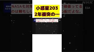 小惑星が地球に迫る！2032年の衝突確率2.2％とは？ #反応集 #short #小惑星 #地球 #衝突確率 #ダメージ #リスク管理