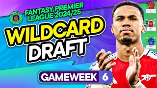 FPL GW6 WILDCARD DRAFT TEMPLATE! 📝 | Fantasy Premier League Tips 2024/25