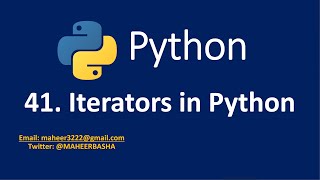 41. Iterators in Python