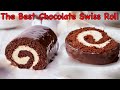 Moist Chocolate Roll Cake Recipe Easy | Swiss Roll Cake Recipe