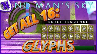 How to Find ALL 16 GLYPHS Easy \u0026 Fast 2024 | NO MAN'S SKY BEGINNER GUIDE GAMEPLAY