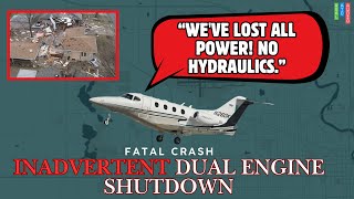 “INADVERTENT DUAL ENGINE SHUTDOWN” Horrible mistake causes fatal crash! #atc