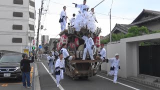 馬場町のだんじり 平野郷 杭全神社夏祭り 試験曳き 2024.06.29