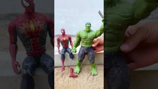 HULK tests SPIDERMAN's leg | Marvel Toys #spiderman #marveltoy #marvel #avengerstoys #hulk