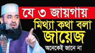 যে ৩ জায়গায় মিথ্যা কথা বলা জায়েজ? মিজানুর রহমান আজহারী ২০২৫ mizanurrahmanazhari waz Ep=47