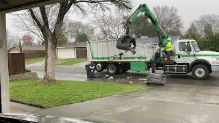 County of Sacramento- ￼ Freightliner M2 CNG Grapple  Garbage Truck ￼