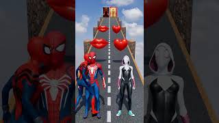 GTA V New Kiss Run Spider-man vs Spidey Gwen Funny Epic Challenge! #gta