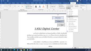 EP4-4 การจัดตำแหน่งของวัตถุ หรือ Alignment ใน Word 2019