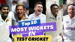 Most wickets in test cricket | Top 10 | Top 10 most wickets in test cricket history #top10 #cricket