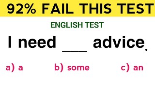 Mixed English Grammar Test 🌟if you score over 95% On This Quiz, your English is Fantastic