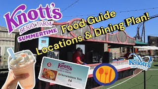 Knott's Berry Farm Summer Time Food Guide 2024! Locations & Dinning Plan! Full Tour!