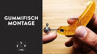 Gummifisch Montage - So montierst du deinen Gummifisch am Jighaken