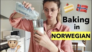 Baking a cake in Norwegian! + future tense practice 🇳🇴