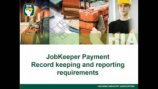 Job Keeper - record-keeping and reporting requirements