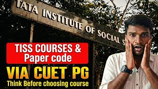 TISS Courses Through CUET-PG 2026 | School-wise Paper Code Accepted | Complete Guide