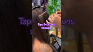 Tutorial - Tape on Extensions einsetzen #haarshop #extensions #haarverlängerung #tapeextensions