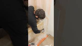 Unique Tile Shower Tip (False Grout Joint) - #shorts #homerepairtutor