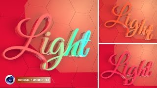 Blinky title card in Cinema 4D Tutorial