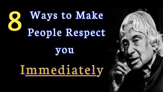 8 Ways To Make People  Respect you  Immediately 📚| Life Lessons Quotes || Wings of Positivity📚