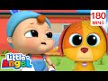 Oh No! Baby John Has A Boo Boo | Bingo and Baby John | Little Angel - Nursery Rhymes and Kids Songs