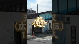 中国・四国地方の駅利用者ランキング　データ違ったらすみません🙇　#比較 #テンプレ