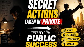 Secret Actions taken in private That Lead to public Success