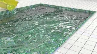 Blender realistic fluid water simulation rendered with slg2