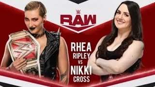 [2022.1.18 GWE RAW] Rhea Ripley vs Nikki A.S.H