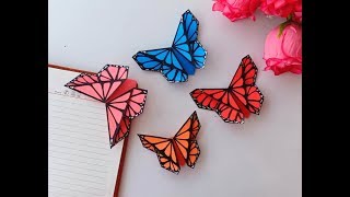 ORIGAMI BUTTERFLY BOOKMARK.