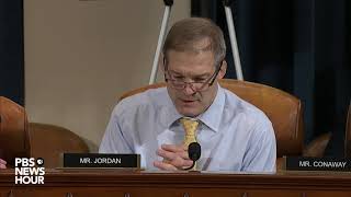 WATCH: Rep. Jim Jordan’s full questioning of Cooper and Hale | Trump's first impeachment hearings